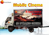 निविड़ अंधकार केबिन वीआर ट्रक मोबाइल 5 डी सिनेमा परिष्कृत 6 - 12 सीट