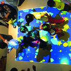 बच्चों के खेल इनडोर खेल का मैदान उपकरण 3 डी तल प्रोजेक्शन सिस्टम