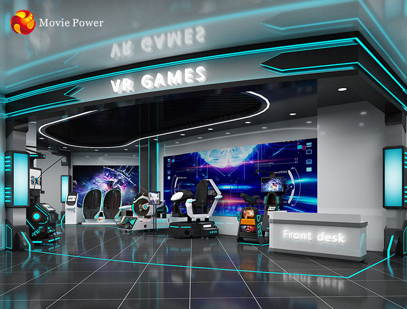 इनडोर खेल का मैदान मल्टीप्लेयर इंटरएक्टिव 9d वीआर गेम मशीन