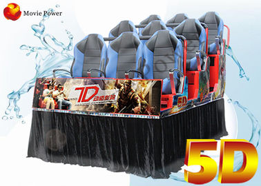 गतिशील मूवी थियेटर उपकरण 5 डी ड्राइविंग सिम्युलेटर 3 डीओफ़ 6 डीओफ़ गतिशील सीटर के साथ