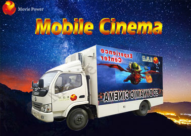 इलेक्ट्रिक / हाइड्रोलिक प्लेटफॉर्म के साथ 8/9/12 सीट थीम फिल्म मोबाइल सिनेमा ट्रक