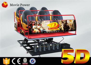 5 डी चेयर 5 डी सीट 6 डोफ मोशन प्लेटफार्म के साथ वर्चुअल रियलिटी 5 डी सिनेमा थिएटर