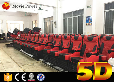 200 सीट इलेक्ट्रिक सिस्टम 3 डीओएफ बड़े पैमाने पर 4 डी मूवी थियेटर वर्षा प्रभाव और चलती कुर्सियों के साथ