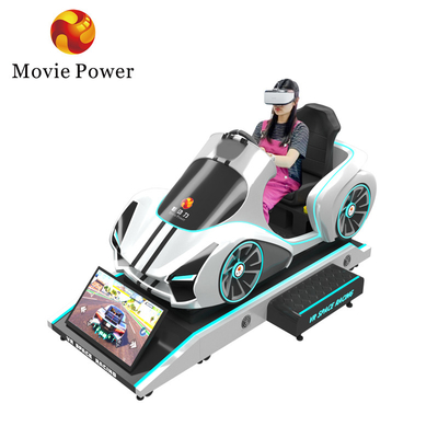 मोशन प्लेटफॉर्म वीआर रेसिंग गेम मशीन के साथ 9डी वर्चुअल रियलिटी कार ड्राइविंग सिम्युलेटर कॉकपिट