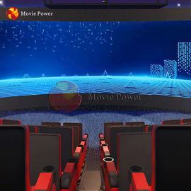 घुमावदार सर्वो मोटर आर्क स्क्रीन प्रोजेक्टर 4D मूवी थियेटर