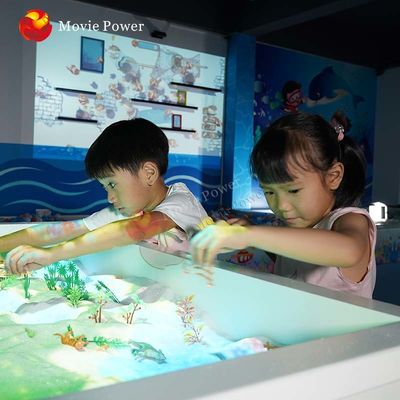 बच्चों के इनडोर खेल का मैदान एआर प्रोजेक्टर मल्टीप्लेयर 3 डी मंजिल प्रक्षेपण
