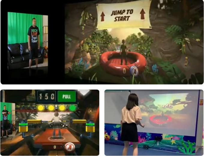 बच्चों के लिए एआर गेम प्रोजेक्टर मशीनें वॉल इंटरएक्टिव प्रोजेक्टर इंटरएक्टिव डांसिंग गेम फॉर किड्स 0