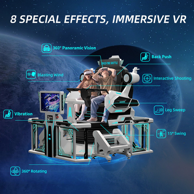 360 वीआर चेयर 9 डी वीआर सिनेमा वीआर सिम्युलेटर मशीन वर्चुअल रियलिटी रोलर कोस्टर इंडोर गेम्स मनोरंजन सवारी 4