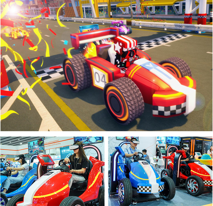 मनोरंजन के लिए बच्चों के लिए 9 डी वर्चुअल रियलिटी ड्राइविंग सिम्युलेटर मल्टीप्लेयर कार रेसिंग गेम 1