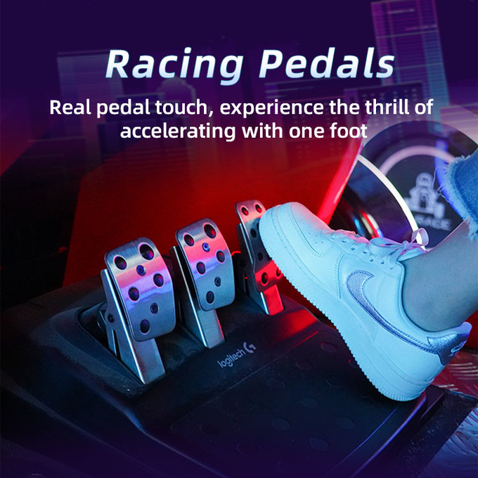 मनोरंजन पार्क के लिए 9 डी किड्स कार रेसिंग गेम वीआर ड्राइविंग सिम्युलेटर 4