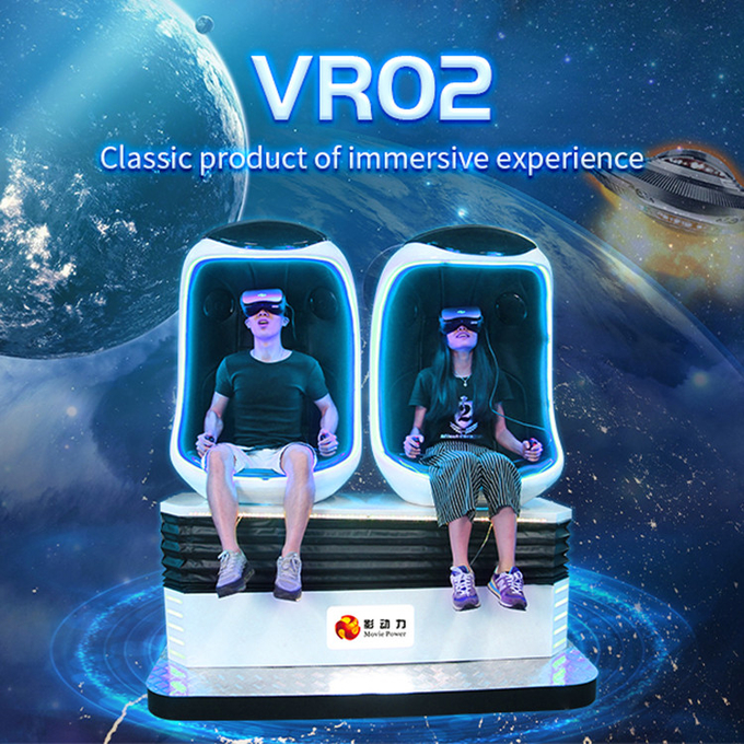 मनोरंजन पार्क Vr 9D मोशन सिम्युलेटर इंटरैक्टिव गेम 9D VR वर्चुअल रियलिटी Egg Vr सिनेमा कुर्सी 0