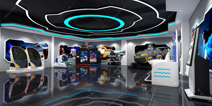 आर्केड गेम मशीन वर्चुअल रियलिटी एक्सपीरियंस हॉल ज़ोन के साथ 10-1000m2 9D VR थीम पार्क 0