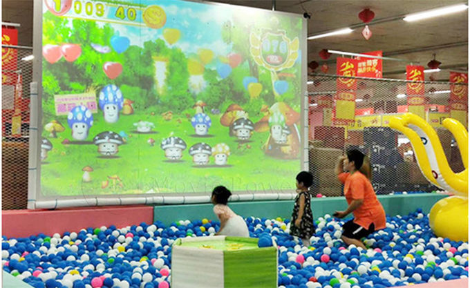 बच्चों के इनडोर खेल का मैदान इंटरएक्टिव वॉल प्रोजेक्शन गेम आसान संचालित वीआर पार्क उपकरण 0