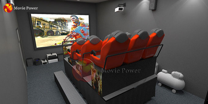 7 डी सिनेमा 6 लोग गतिशील सीट उपकरण सुरक्षित और नियंत्रित करने में आसान 0