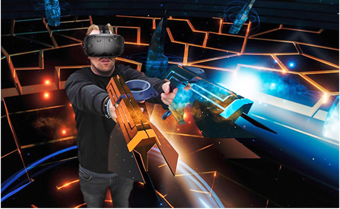 9d 1 प्लेयर VR शूटिंग सिम्युलेटर इलेक्ट्रॉनिक गेम मशीन 0