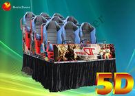 व्यावसायिक मोशन / गतिशील हाइड्रोलिक सीट 5 डी मूवी थिएटर 220V 2.25 किलोवाट