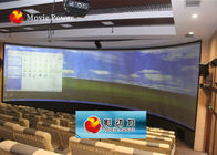 100-200 लोगों के लिए बड़ी 360 डिग्री स्क्रीन 4 डी मूवी थियेटर 4 डी सिम्युलेटर