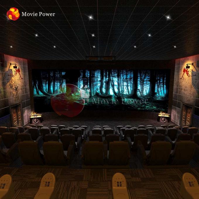अद्वितीय 4 डी हॉरर थीम मूवी सिम्युलेटर मोशन सीट सिनेमा थियेटर 0