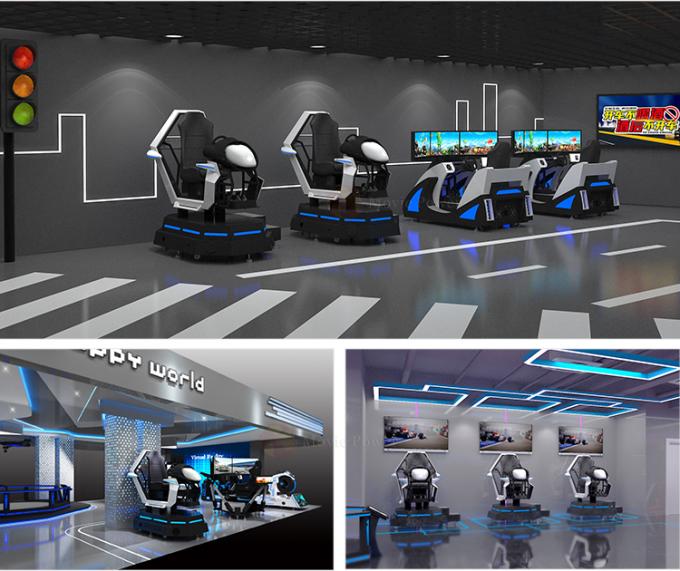 4 प्लेयर्स VR रेसिंग सिम्युलेटर मूवी पावर F1 रेसिंग वर्चुअल रियलिटी रेस सिटी कार ड्राइविंग 1