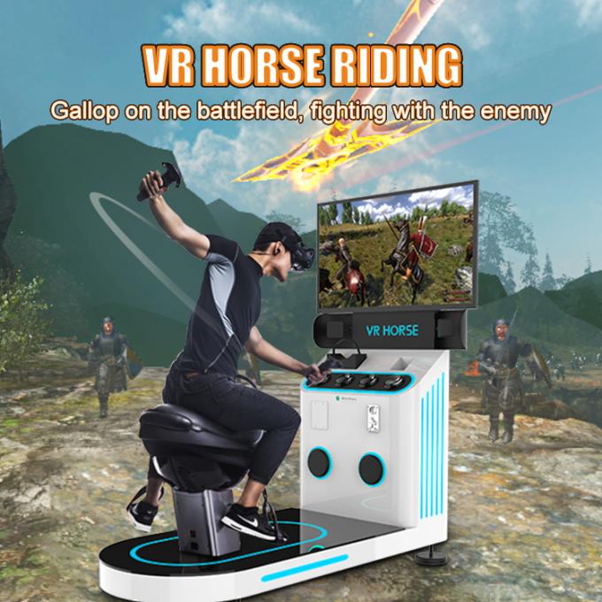 सिक्का संचालित खेल वी.आर. आभासी वास्तविकता सिम्युलेटर घोड़ा 9d अनुभव खेल रेसिंग सिमुलेशन 0