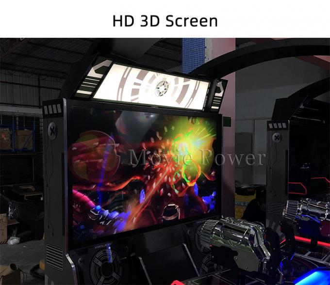 मनोरंजन सिक्का संचालित 3 डी स्क्रीन आर्केड गन शूटिंग गेम मशीन 1