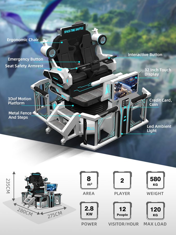 360 वीआर चेयर 9 डी वीआर सिनेमा वीआर सिम्युलेटर मशीन वर्चुअल रियलिटी रोलर कोस्टर इंडोर गेम्स मनोरंजन सवारी 1