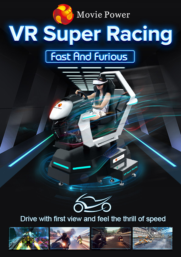 इनडोर 360 डिग्री 9 डी वीआर कार रेसिंग गेम मशीन वर्चुअल रियलिटी ड्राइविंग आर्केड मोशन सिम्युलेटर 0