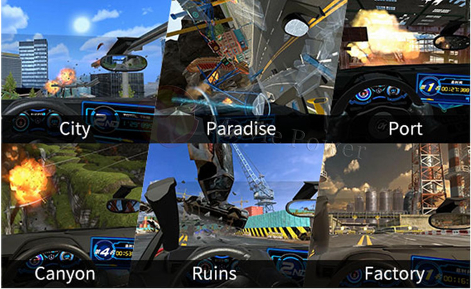 VR रेसिंग इनडोर खेल का मैदान रेसिंग ड्राइविंग सिम्युलेटर वर्चुअल रियलिटी गेम 9D Vr गेमिंग उपकरण 3
